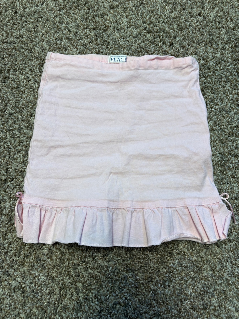 The Children's Place Light Pink Ruffle Hem drop waist Skirt